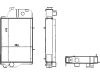Wasserkühler für Traktor John Deere 840–1140, 1350–1850, 440036N