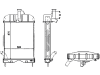 Wasserkühler für Traktor, Baggerlader Massey Ferguson 20B–40E, 230–250, 440054N