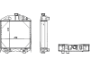 Wasserkühler für Traktor Massey Ferguson 174–194, 367–394, 440073N