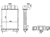 Wasserkühler für Traktor Massey Ferguson 230, 240, 253, 440076N