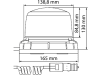 Hella® LED-Rundumleuchte "Rota LED Compact M" 10 – 30 V, Magnethaftung, 2XD 013 979-021