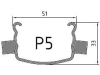 Dr. Reisacher Reihenpfahl COR-TEN-Stahl  Profil P5  