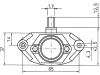 Generatorregler "EL 14V/HR10" 14,0 – 14,4 V, Ø 28 mm, Regelung negativ, mit Dichtung, 082 966 030