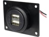 Herth + Buss USB-Steckdose Ø 27,8 mm mit USB-Ladebuchse 5 V/5 A, Einbau, mit Überspannungsschutz, 51 306 856