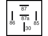 Herth + Buss Relais 12 V 20 A; 30 A, 5-polig, Wechsler, mit Diode und Haltelasche, 75 613 173