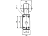 Herth + Buss Positionsleuchte gewinkelt, links/rechts, 160 x 165 mm, Winkel 60 °, 82 710 052