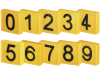 KERBL Nummer Ziffer 0 – 9, Kunststoff, 1-teilig für Halsmarkierungsbänder bis 4 cm Breite, 1 St.
