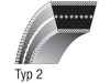 Keilriemen 13,00 x 2.660 mm Lw/1/2'' x 104,5" für MTD Aufsitzmäher, Schneefräse