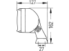 Hella® Arbeitsscheinwerfer "Double-Beam FF", 12 – 24 V, für flood – großflächige, nahe Ausleuchtung, hängend; stehend, 1GA 006 991-041