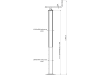 Teleskop-Stützfuß Stützlast 1.000 kg, Höhe 760 - 1.190 mm, Hub 430 mm, mit Handkurbel, mit Lager