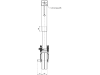 Stützrad Stützlast 2,0 t, Höhe 921 - 1.221 mm, Hub 300 mm, für landwirtschaftliche Anhänger