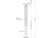 Teleskop-Stützfuß Stützlast 300 kg, Höhe 596 – 851 mm, Hub 255 mm, mit Handkurbel, ohne Lager
