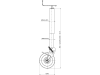Stützrad Stützlast 1,5 t, Höhe 865 – 1.170 mm, Hub 305 mm, für landwirtschaftliche Anhänger
