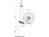 Stützrad Stützlast 1,1 t, Höhe 835 – 1.135 mm, Hub 300 mm, für landwirtschaftliche Anhänger