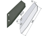 Industriehof® Scharflügel links/rechts, 340 mm, Abstand Bohrungen 70 mm für Lemken Topas