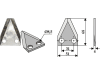 Industriehof® Fräsmesserklinge gerade, 68 x 51 x 4 mm, für Frasto, Walker Futtermischwagen, 70-203