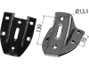 Industriehof® Scharfuß Abstand Bohrungen 130 mm für Dal-Bo, 101.IND-9000