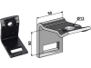 Industriehof® Zinkenhalter "D" für Federzinken 32 x 10 mm, Passender Rahmen 40 x 40 mm für universal, 1.HH17-3413