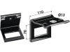 Industriehof® Zinkenhalter "D" für Kultizinken 80 x 10 mm, Passender Rahmen 60 x 60 mm für Dal-Bo, Doublet Record, HE-VA, 1.HH17-3965