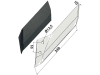 Industriehof® Scharflügel links, 340 mm, Abstand Bohrungen 55 mm für Lemken Kristall, 101.IND-1072L