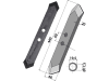 Industriehof® Spitzschar gerade 440 x 60 mm für Schwergrubberstiele, Kverneland, 101.IND-791