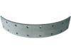 Bremsbelag, 338 x 60 x 6 mm, Bohrungen 16, für Traktor Steyr 80, 84, 86