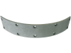 Bremsbelag, 350 x 70 x 6,4 mm, Ø 350 mm, Bohrungen 10, für Mercedes-Benz Unimog U 34 –60