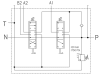 Einhebelsteuerventil dw/ew, 45 l/min, Einhebelsteuerung mit 2 Seilzügen 2.000mm