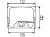 Hella® Gehäuse für Hauptscheinwerfer (Best. Nr. 10065996, 10065997, 10065998, 10065999, 10066000), Kunststoff, 9BG 127 426-001