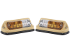 Hella® Blink- und Positionsleuchte quadratisch, links/rechts, 160 x 65 x 50 mm, Befestigung Einbau; 2 St. Schraube M 5