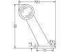 Hella® Positionsleuchte abgewinkelt, seitlich links/rechts, 159,5 x 192 mm, mit Umrisslicht, 2XS 955 232-001