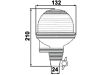 Rundumleuchte "RUK 782", orange, 12 V; 24 V, Rohrstutzenmontage, flexibel