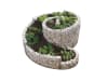 bellissa Gabionen-Kräuterspirale rund 200 x 150 x 80 cm  silver , Füllmenge 700 kg