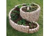 bellissa Gabionen-Kräuterspirale rund 200 x 150 x 80 cm  silver , Füllmenge 700 kg