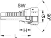 Dichtkegelnippel "DKJ (SAE)" gerade, NW DN 10 - 3/8", 5/8"-18, gerade, Aussenkung 90°