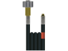 Rohrreinigungsschlauch "Flexy", NW DN 6, 300 bar, 20 m, Handverschraubung M 21 IG; 1/8" AG + O-Ring ohne Düse