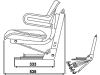 Traktorsitz "VS 200/300", mechanisch gefedert, PVC-Kunstleder, schwarz/gelb