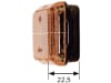 Jokon Seitenmarkierungsleuchte "SMLR130" quadratisch, links/rechts, 74 x 45 x 22,5 mm, waagerecht; senkrecht; 2 St. Schraube M 5