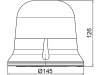 LED-Blitzleuchte, orange, 12 – 55 V, Festmontage, mit Verpolungsschutz, 2-poliges Anschlusskabel, 098 287 416