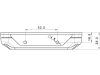 LED-Warnblinkleuchte oval, weiß, 132,7 x 28,2/35,4 x 28,0 mm, 12 – 36 V, 098 286 275