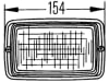 Hella® Arbeitsscheinwerfer "Picador 6875 FF", 12 – 24 V, für flood – großflächige, nahe Ausleuchtung, Anbau, 1GA 006 875-001