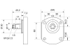 Hydraulikpumpe links einfach Fördermenge 19 cm³/U, für Deutz-Fahr D 06, DX, Fendt Farmer 100, Geräteträger