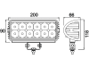 LED-Arbeitsscheinwerfer 2.700 lm 36 W, 12 – 28 V, 12 LEDs, rechteckig , Funkentstörung Klasse 3