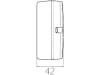 Blink- und Positionsleuchte „Rom II“ eckig, links/rechts, 100 x 94 x 42 mm, Befestigung Anbau