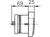 Hella® Hauptscheinwerfer links/rechts, Halogen H4, 12 V, 182 x 102 x 94 mm, quadratisch, 1AB 006 213-001
