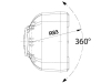 LED-Arbeitsscheinwerfer 1.081 lm, 12 – 50 V, 9 LEDs, 098 174 490