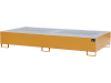 BAUER® SÜDLOHN Auffangwanne "AW 1000-2", für 2 x 1.000 l-IBC, lackiert, gelborange (RAL 2000), mit Gitterrost