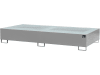 BAUER® SÜDLOHN Auffangwanne "AW 1000-2", für 2 x 1.000 l-IBC, lackiert, mausgrau (RAL 7005), mit Gitterrost