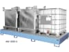 BAUER® SÜDLOHN Auffangwanne "AW 1000" für Kleingebinde, 60/200 l-Fässer, IBC-Container, Stahlblech, lackiert bzw. feuerverzinkt
