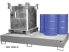 BAUER® SÜDLOHN Auffangwanne "AW 1000" für Kleingebinde, 60/200 l-Fässer, IBC-Container, Stahlblech, lackiert bzw. feuerverzinkt